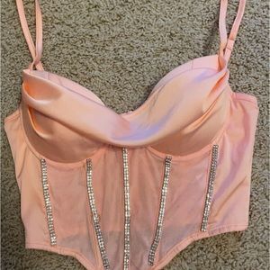 Oh Polly Rhinestone Corset Top